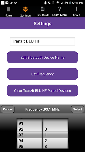 TranzIt Blu HF Screenshot 1