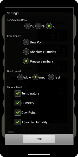 Temperature and Humidity Meter Screenshot 2