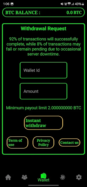 NiceMiner Bitcoin miner cloud Screenshot 3
