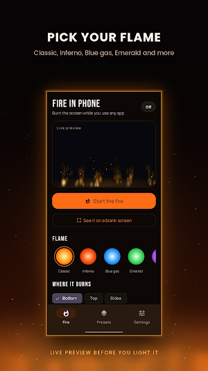Fire in Phone Simulator Screenshot 2