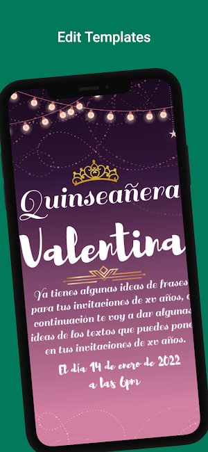 Quinceanera invitation Screenshot 1
