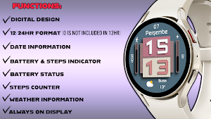 Digital Watch Face NE Screenshot 2
