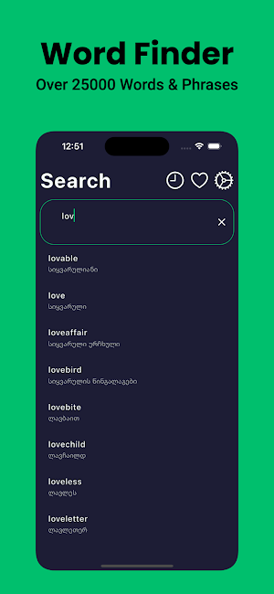 Georgian Dictionary English Screenshot 2