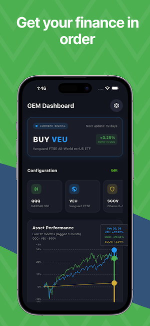 GEM: Dual Momentum Tracker Screenshot 0