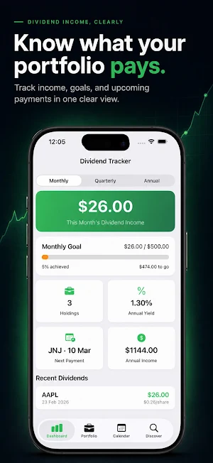 Dividend Tracker: US Stocks Screenshot 0