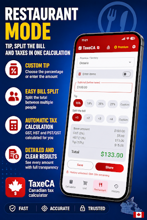 TaxeCA: Canada Tax Calculator Screenshot 1