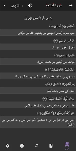 Quran in Sindhi Paigam-e-Quran Screenshot 3