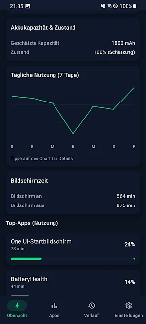 BatteryHealth  Battery & Akku Screenshot 1