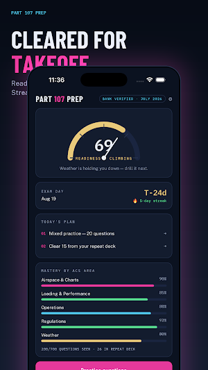 Part 107 Prep: Practice Test Screenshot 0