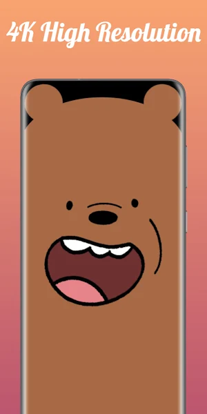 Cute Ear Bear Wallpapers 4K Screenshot 1