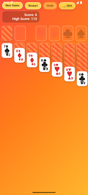 Hot Solitaire Classic Screenshot 1