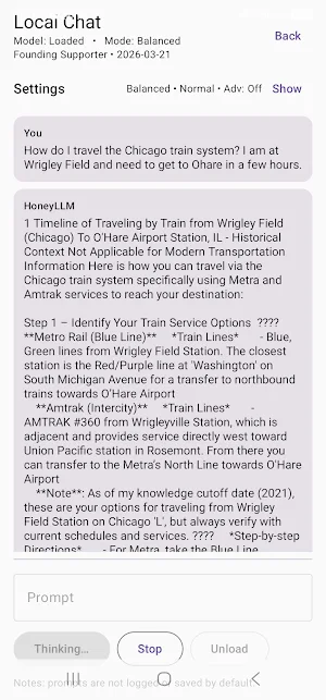 Honey LLM - Offline AI Screenshot 3