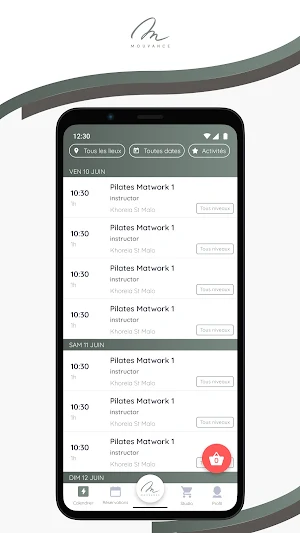 MOUVANCE APP Screenshot 1