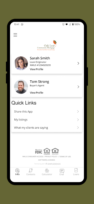 Oak Leaf Community Mortgage Screenshot 0