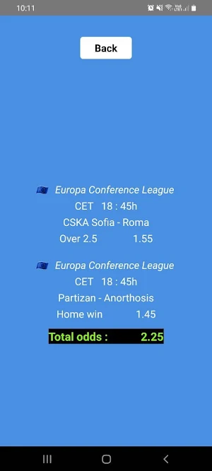 2 Odds PRO Soccer Predictions Screenshot 1