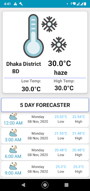 Simple Weather Screenshot 1