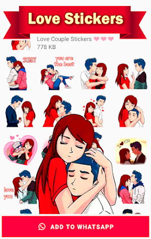 Love Couple Stickers for WhatsApp Screenshot 1