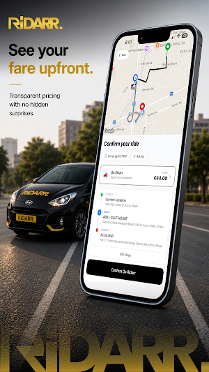 Ridarr - Request a ride Screenshot 3