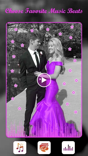 Music Beats Video Maker - Lyrical.ly Video Status Screenshot 1