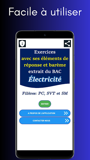 Physique 2BAC Électricité Screenshot 0