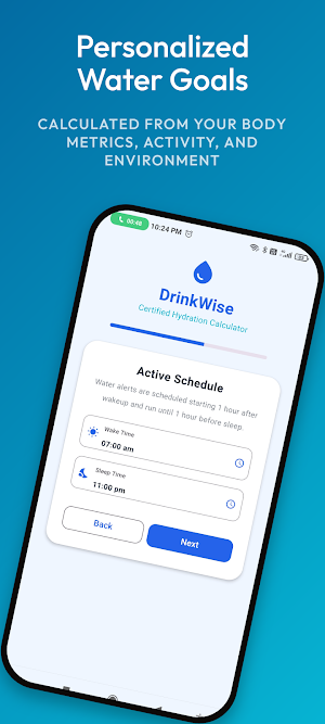 DrinkWise : Water Reminder Screenshot 1