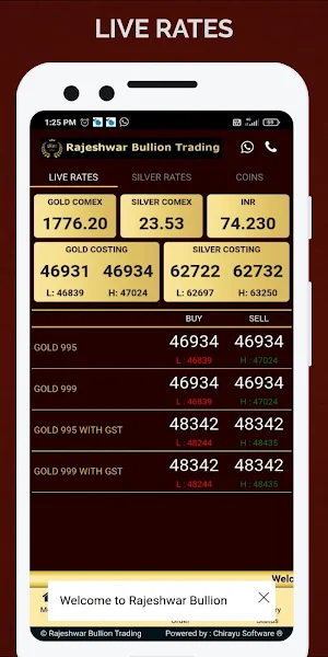 Rajeshwar Bullion Trading Screenshot 1