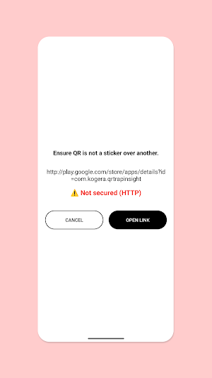 QR Reader SSL Check Mode Screenshot 2