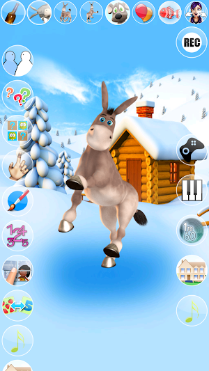 Talking Donald Donkey Ice Fun Screenshot 2