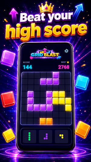 Grid Block Blast: Puzzle Game Screenshot 3