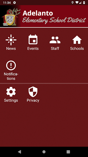 Adelanto Elementary School District Screenshot 0