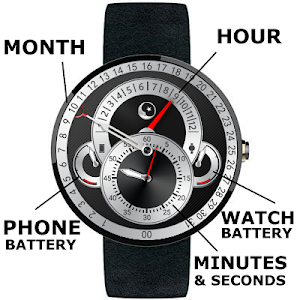 WATCH FACE BLACK LUNAR MAKER Screenshot 2