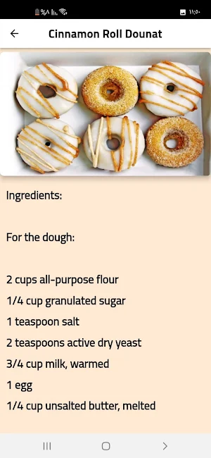 Donut recipes Screenshot 1