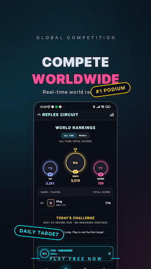 Reflex Circuit — Reaction Game Screenshot 1
