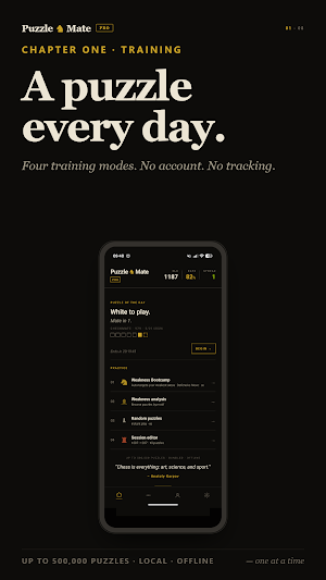 PuzzleMate — Chess Puzzles Screenshot 1