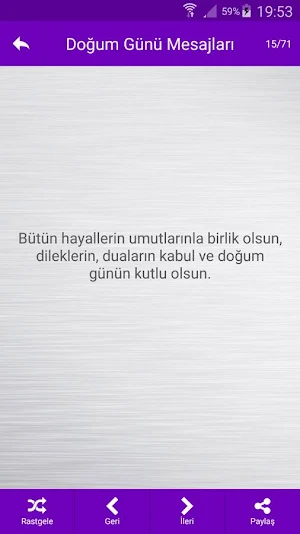 Doğum Günü Mesajları Screenshot 3