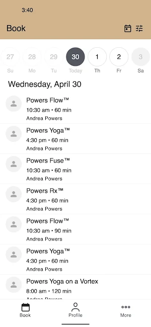 Powers Yoga Studio Screenshot 1