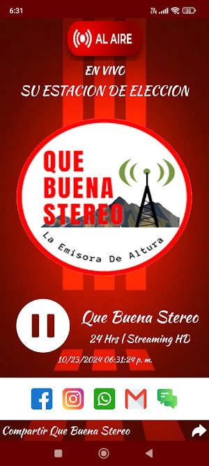 Que Buena Stereo Screenshot 1