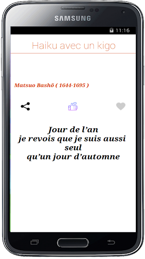 Les Haïkus poème Japonais Screenshot 3