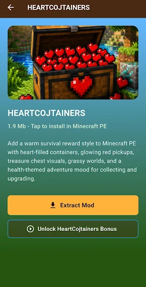 Heart Containers Mod for MCPE Screenshot 2