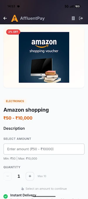 AffluentPay Giftcards Screenshot 3