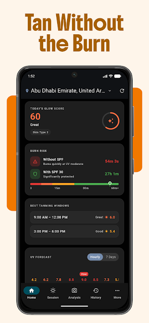 SafeSun: Tanning Tracker & UV Screenshot 1
