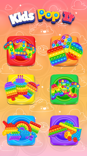 Kids Pop it Education Toy Game Screenshot 0
