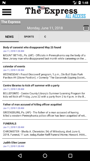 The Express All Access Screenshot 2