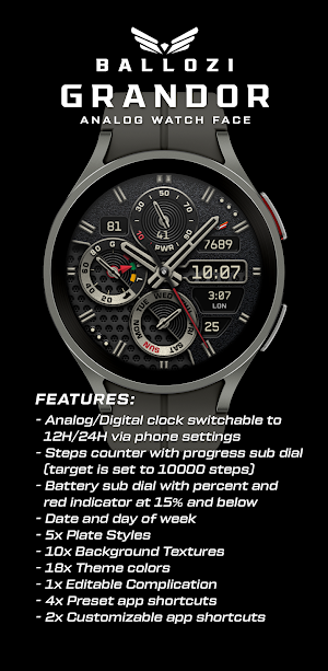 BALLOZI GRANDOR Watch Face Screenshot 1