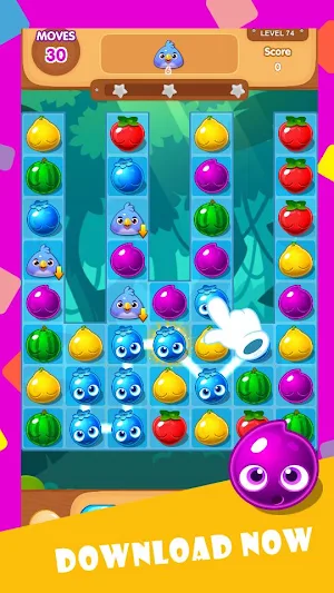 Pop Garden Mania - Line Match 3 Screenshot 3