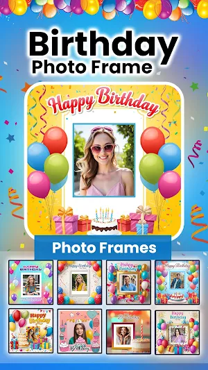Happy Birthday Photo Frame Screenshot 1