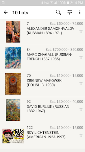 Shapiro Auctions Screenshot 1
