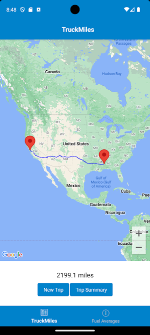 TruckMiles Screenshot 1