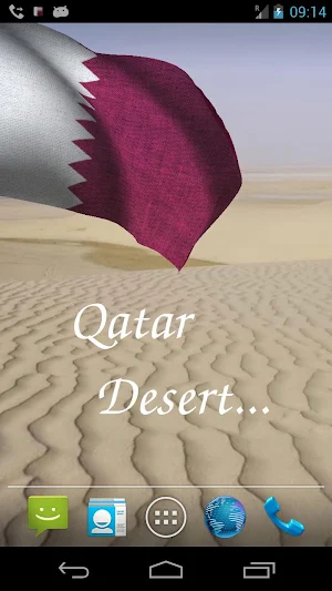 Qatar Flag Live Wallpaper Screenshot 2