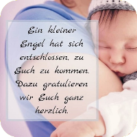 Glückwünsche zur Geburt
